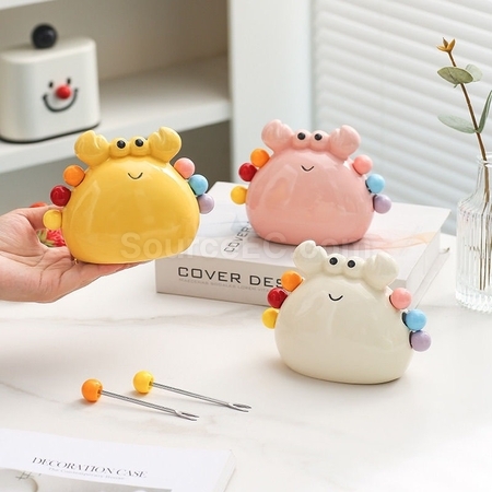 Customization Cute Stainless Steel Fruit Dessert Fork Ornament Corporate Gifts