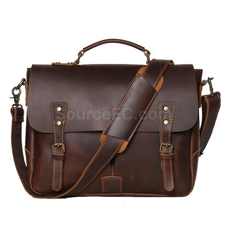 Retro Genuine Leather Briefcase
