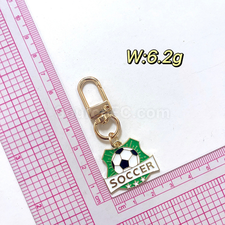 Customization World Cup football peripheral souvenir metal keychain pendant Corporate Gifts