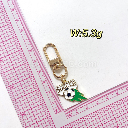 Customization World Cup football peripheral souvenir metal keychain pendant Corporate Gifts