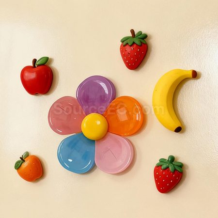Customization Refrigerator Magnet Flower Sealing Clip Corporate Gifts