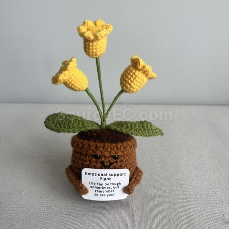 Customization Knitted flower plant pot Corporate Gifts