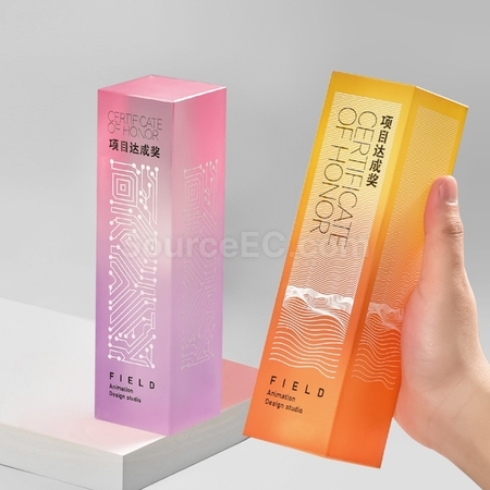 Gradient Crystal Pillar Trophy