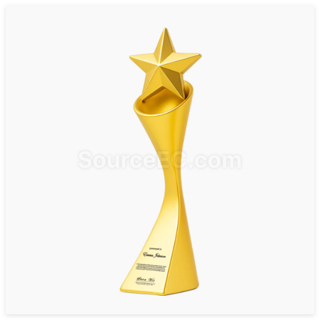 Customization Metal Star Trophy Corporate Gifts