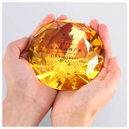 Customization Creative Diamond Crystal Trophy Corporate Gifts