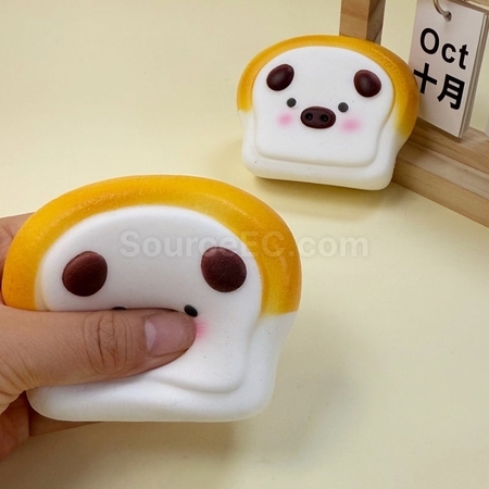 Customization Toast Little Pig Squishy Stress Relief Toy Corporate Gifts