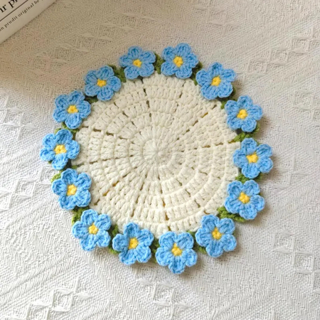 Customization Woven flower cup mat Corporate Gifts