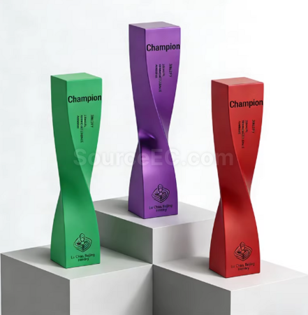 Customization Twisted Column Trophy Corporate Gifts