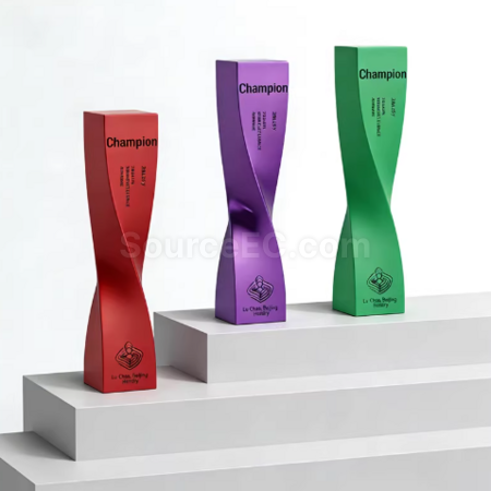 Customization Twisted Column Trophy Corporate Gifts