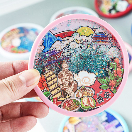 Customizable 3D Quicksand Coasters