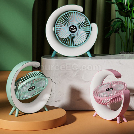 Customization Dazzling Night Light Desktop Fan Corporate Gifts
