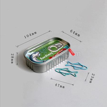 Customization Creative Sardine Canned Paperclip Corporate Gifts