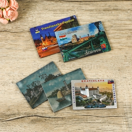 Customization Customized aluminum foil scenic refrigerator magnets Corporate Gifts