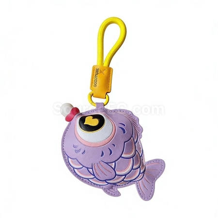 Customization Bubble-blowing fish squeeze toy keychain Corporate Gifts