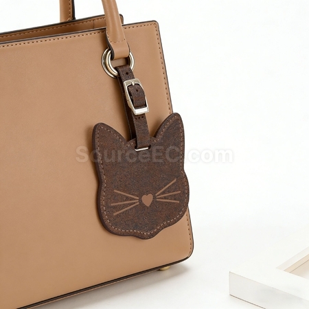 Customization Eco-friendly Cat Luggage Tag Made from Coffee Grounds Corporate Gifts