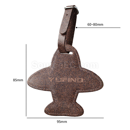Customization Eco-friendly airplane luggage tag made from coffee grounds Corporate Gifts