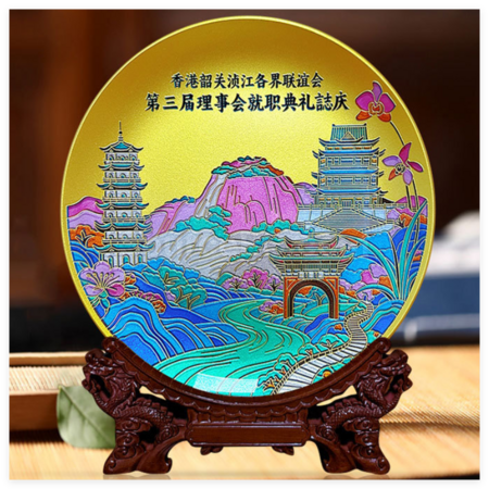 Customization Glass Commemorative Disc Corporate Gifts