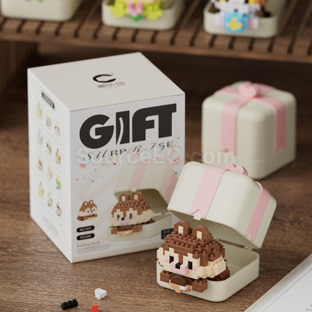 Customization Panda, Puppy, Animal Building Block Toy Gift Box Corporate Gifts