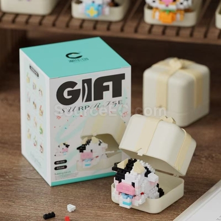 Customization Panda, Puppy, Animal Building Block Toy Gift Box Corporate Gifts