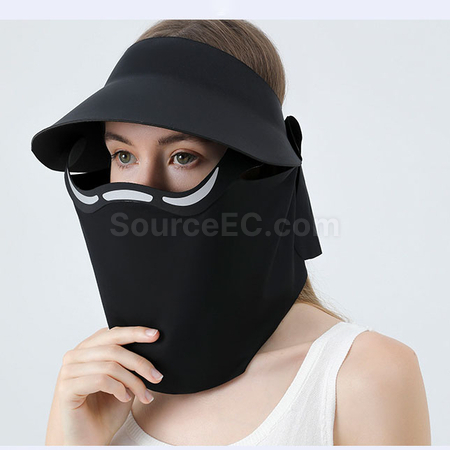 Magnetic Sun Protection Hat with Face Cover