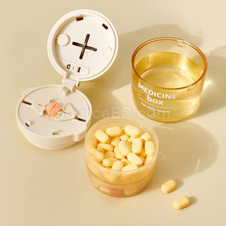 Customization Multi-Function Pill Case With Self-Contained Cup Corporate Gifts