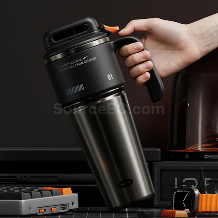 Customization Push-open Car-mounted Insulated Cup for Cold and Heat Preservation Corporate Gifts