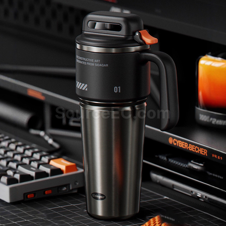 Customization Push-open Car-mounted Insulated Cup for Cold and Heat Preservation Corporate Gifts