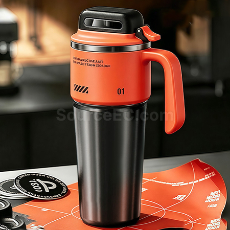 Customization Push-open Car-mounted Insulated Cup for Cold and Heat Preservation Corporate Gifts