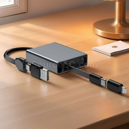 Customization Retractable Type-C Aluminum Alloy 60W Fast Charging Data Cable Corporate Gifts