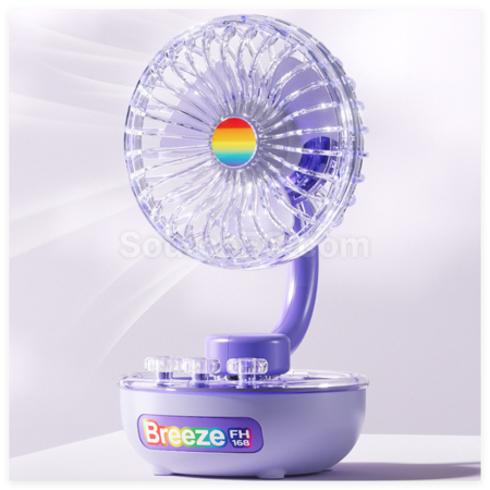 Customization Transparent Desktop Rechargeable Portable Fan Corporate Gifts