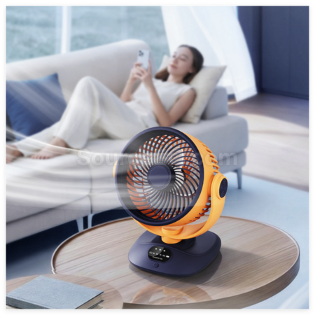 Customization Portable LED Digital Display Oscillating Fan Corporate Gifts