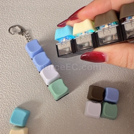 Custom Cat-Shaped Button Stress Relief Toy