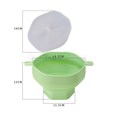 Customization Silicone Popcorn Bowl With Handle Corporate Gifts