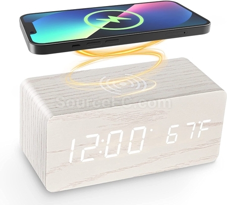 Customization Multifunctional Wireless Charging With Clock Corporate Gifts