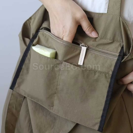 Customization Solid color Japanese-style nylon crossbody bag Corporate Gifts