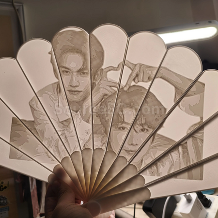Customization Translucent Relief Fan Corporate Gifts