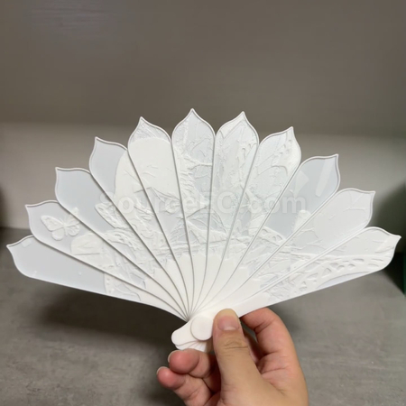 Customization Translucent Relief Fan Corporate Gifts