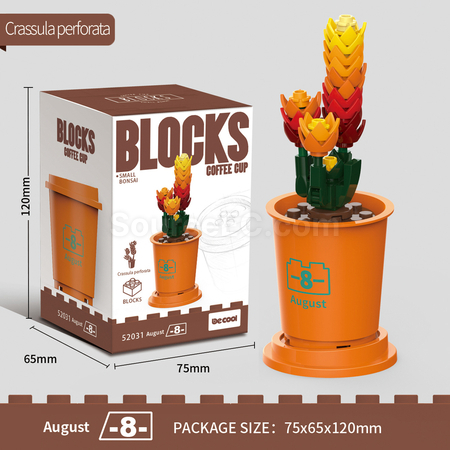 Customization Coffee Cup Plant Series Building Blocks-12 Months Corporate Gifts