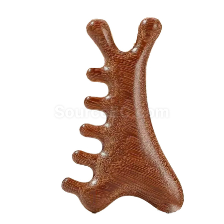 Customization Multifunctional 4-in-1 Sandalwood Massage Comb Corporate Gifts