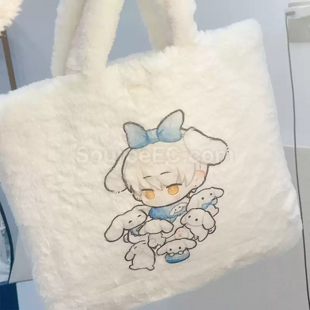 Customization Plush bag rabbit fur bag Corporate Gifts