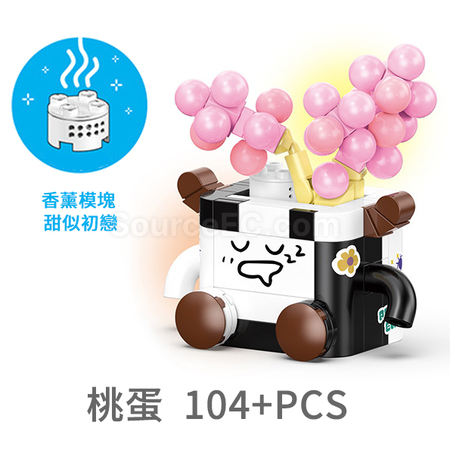 Customization Emoji Succulent Plant Building Blocks Box Corporate Gifts