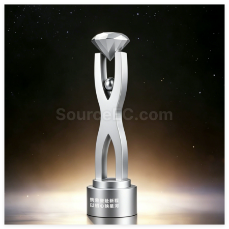 Customization Creative Diamond Metal Trophy Corporate Gifts
