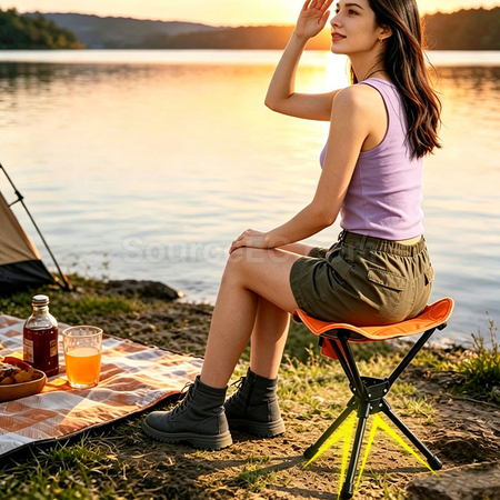 Customization Rotatable Folding Stool for Outdoor Camping Corporate Gifts