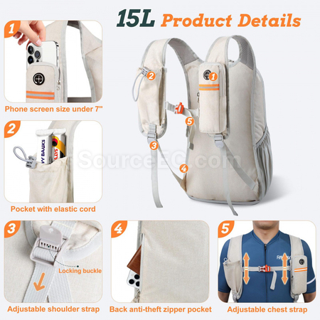 Customization Lightweight Waterproof Running Backpack Corporate Gifts