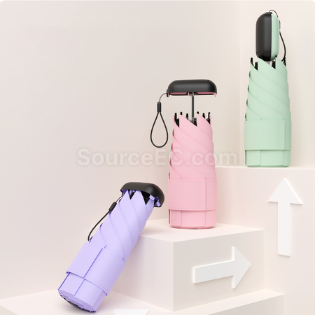 Customization Retractable Handle Mini Sun Umbrella Corporate Gifts