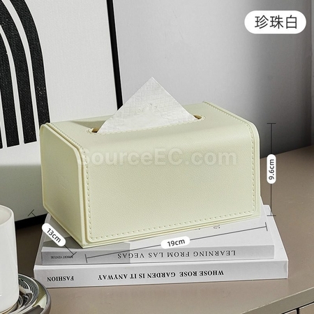 Customization Luxury Leather Tissue Box Corporate Gifts