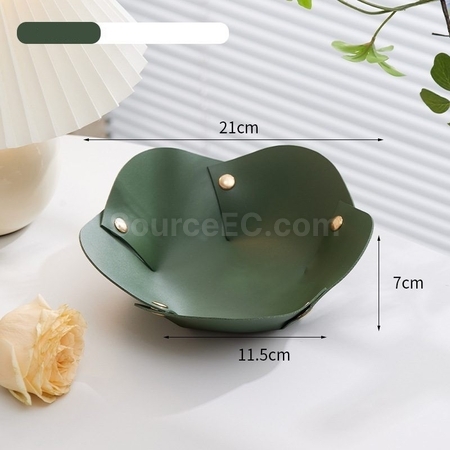 Customization Flower Shape PU Leather Tray Corporate Gifts