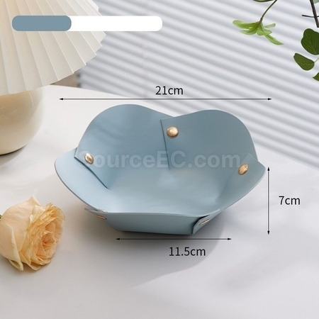Customization Flower Shape PU Leather Tray Corporate Gifts