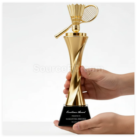 Customization Badminton Resin Trophy Corporate Gifts