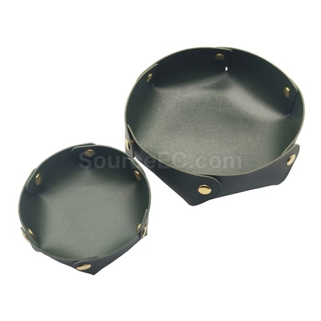 Customization Round PU Leather Storage Box Corporate Gifts